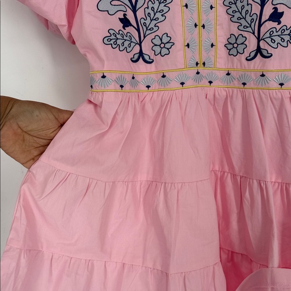 NWOT &merci Pink Floral Embroidered Dress size S - Picture 8 of 10